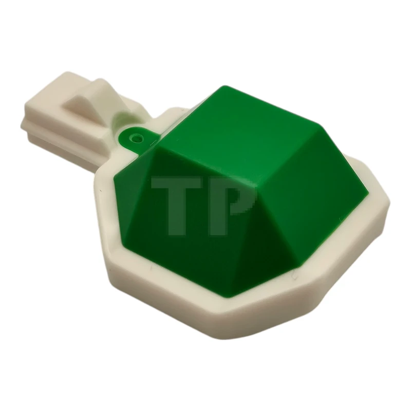 LEGO&reg; 6524448 - 5446pb01 - Coquille de projectile 2 x 2 avec fond blanc moulé et modèle d'attache de lancement