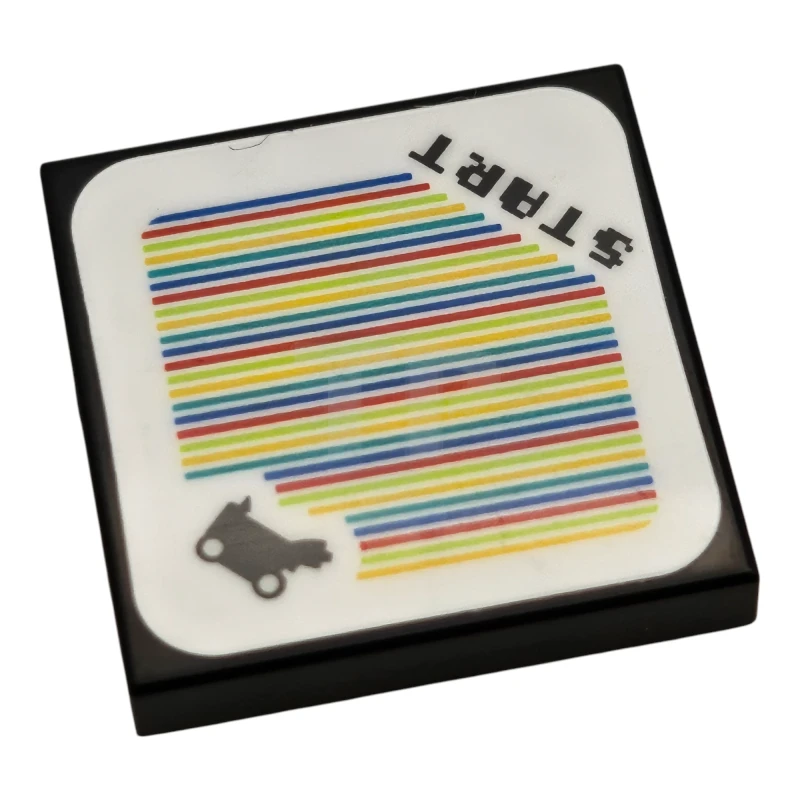 LEGO&reg; 6532045 - 3068pb2570 - Baldosa 2 x 2 con código de escáner de Super Mario Patrón Biddybuggy / Wild Wiggler