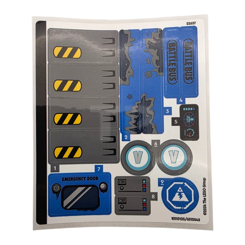 LEGO&reg; 6515543 - Autocollant pour l'ensemble 77073