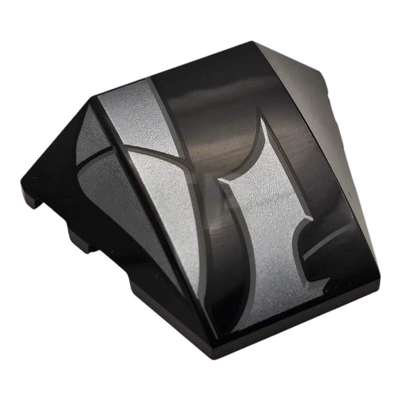 LEGO&reg; 6488963 - 64225pb075R - Wedge 4 x 3 Triple Curved with Batman Logo and Armor Plates Pattern - Right