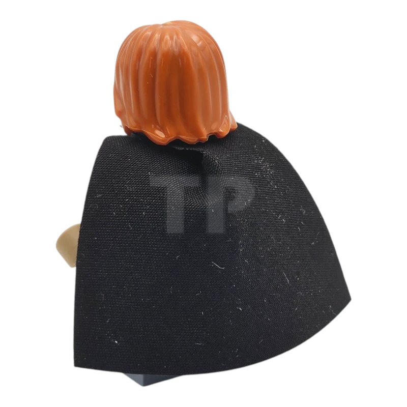 LEGO&reg; cas588 Belastinginner van de koningin - Donkerpaarse mantel, zandblauwe benen, zwarte kap, donkeroranje haar