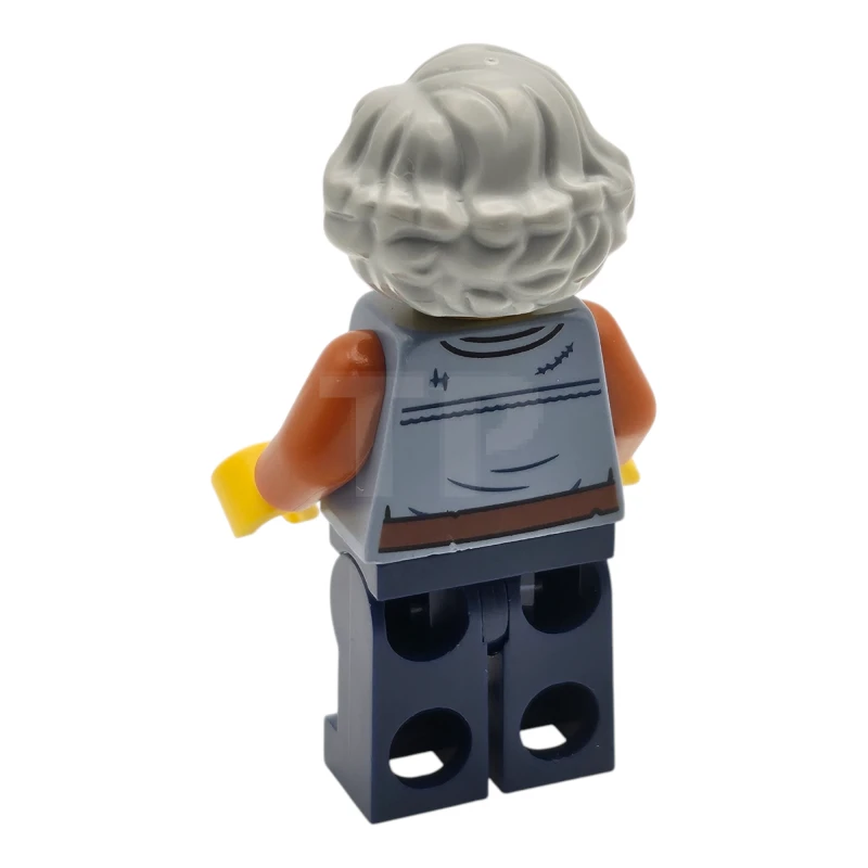 LEGO&reg; cas583 Gobelinweber - Sandblaue Weste, dunkelblaue Beine, hellbläulich-graues gewelltes Haar