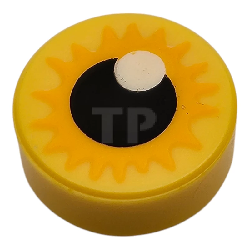 LEGO&reg; 98138pb437 - 6488249 - Tile 1 x 1 Round with Eye Pattern