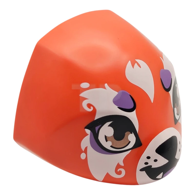 LEGO&reg; 6487037 - 5722pb01 - Head Large with Studs and Axle Holder and Eyes, Muzzle and Fur Pattern