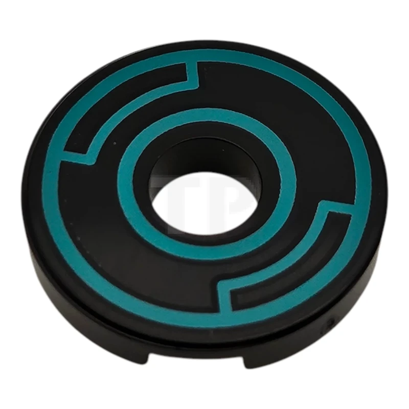 LEGO&reg; 6531006 - 15535pb13 - Baldosa 2 x 2 Redonda con Patrón de Agujeros y Círculos Concéntricos