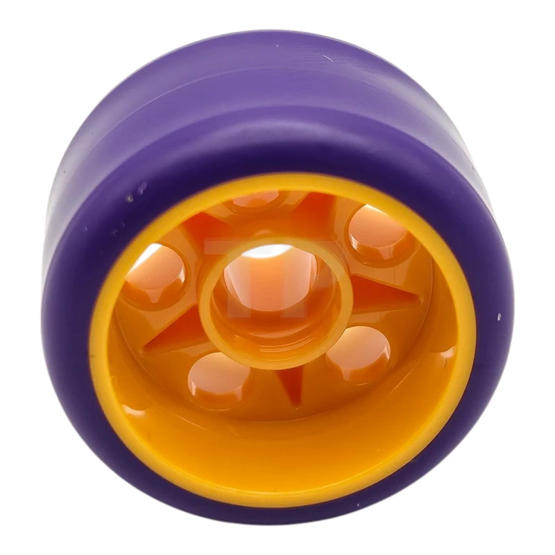 LEGO&reg; 6524455 - 6278pb02 - Ruota 24 x 15 con foro per il pin e modello di pneumatico in plastica dura viola scuro modellato