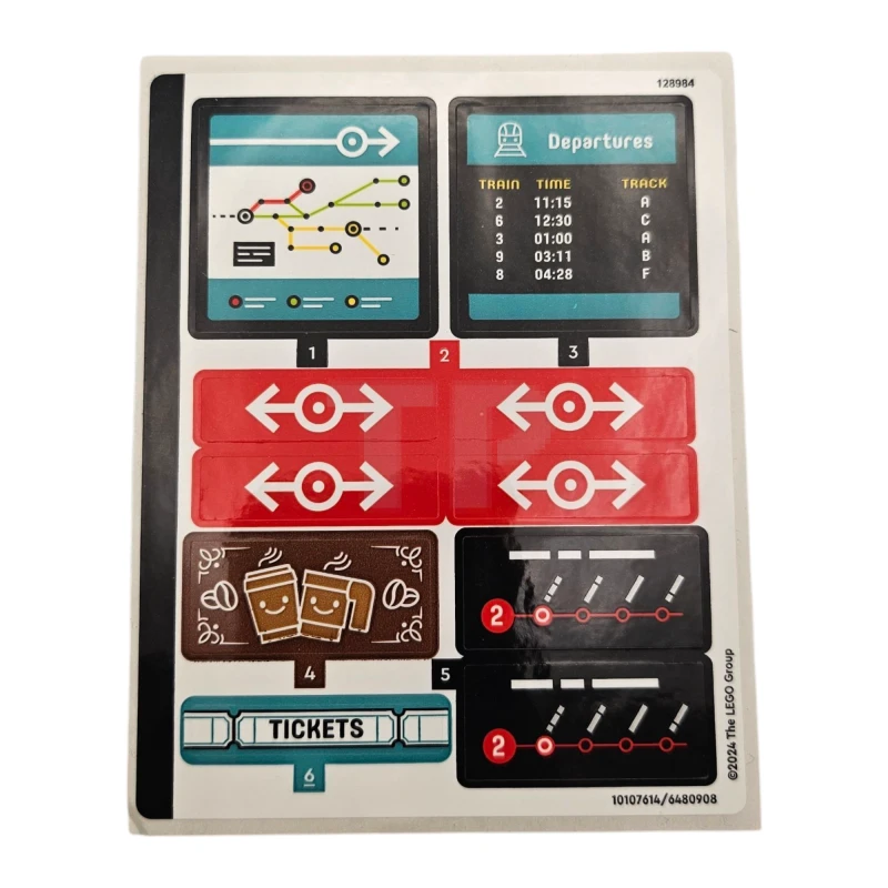 LEGO&reg; 6480908 - Adesivo per il set 60423 - Foglio 1