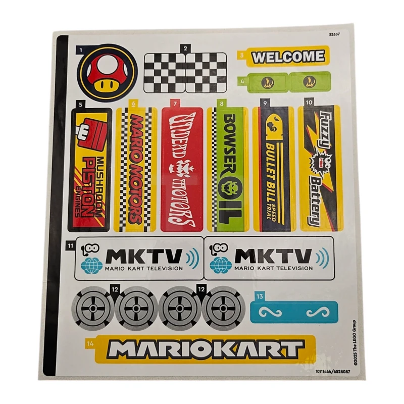 LEGO&reg; 6528087 - Autocollant pour l'ensemble 72036 - Feuille 1