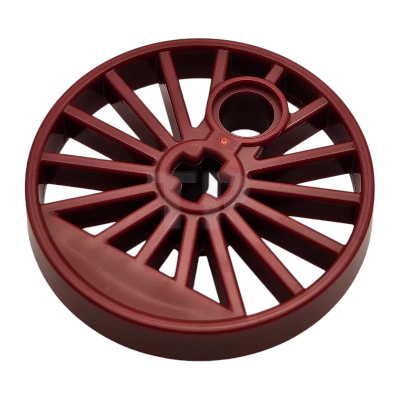 LEGO&reg;  - 85489b - Train Wheel, Spoked with Axle Hole and Counterweight (Flanged Wheel)