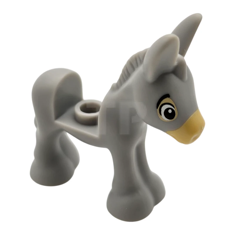 LEGO&reg; 6481725 - 106470pb01 - Donkey, Baby with Black Eyes, Eyebrows, and Tan Muzzle Pattern (Encanto Baby Donkey)