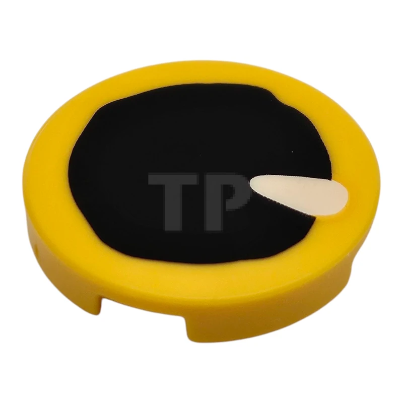 LEGO&reg; 6523604 - 14769pb688 - Tile 2 x 2 Round with Bottom O and Eye with Teardrop Pattern