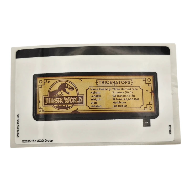 LEGO&reg; 6523663 - Sticker for Set 76969