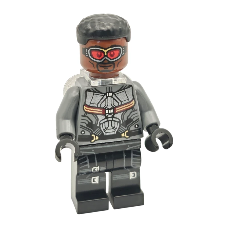 LEGO&reg; sh0929 Falcon - Dark Bluish Gray and Black Suit, Printed Legs