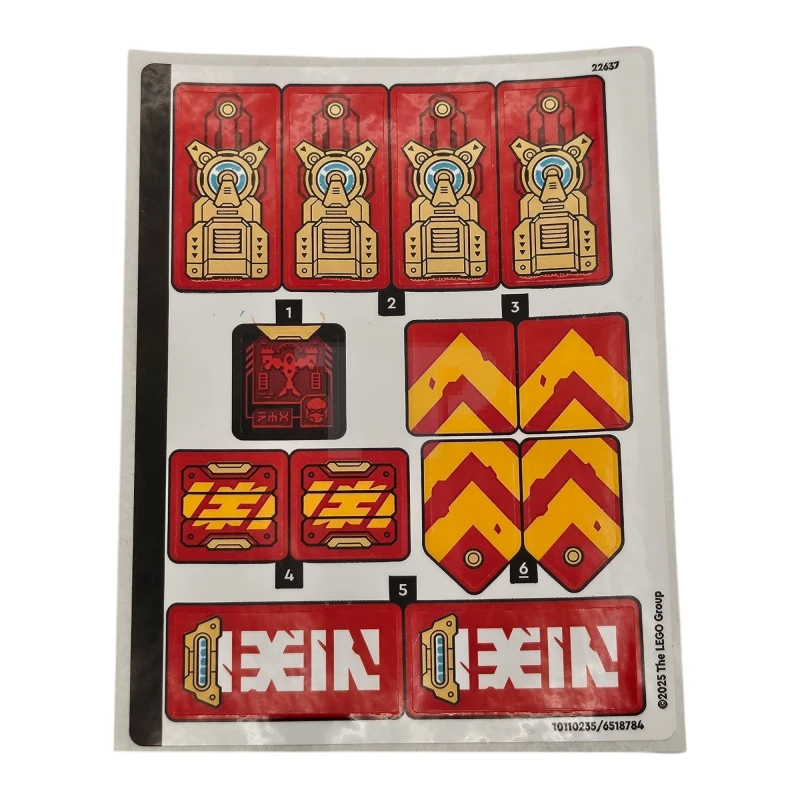 LEGO&reg; 6518784 - Autocollant pour l'ensemble 71830