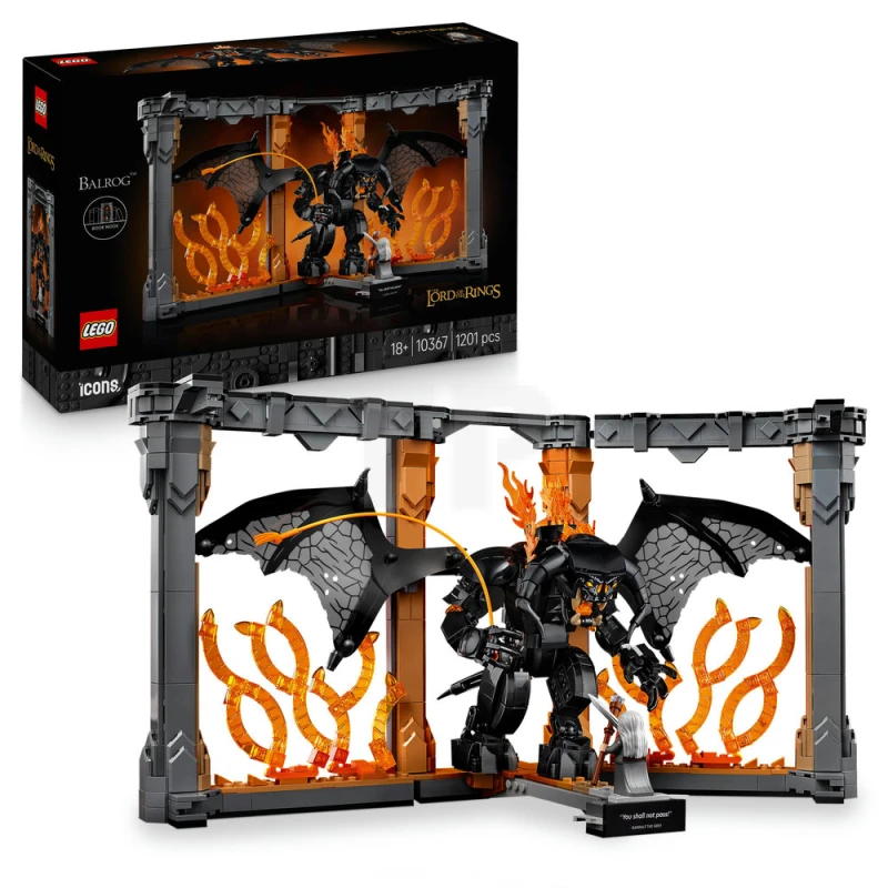 LEGO&reg; 10367 Der Herr der Ringe: Balrog™ Bücherstütze