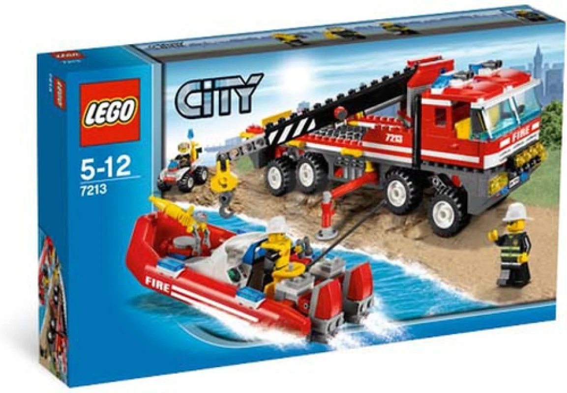 LEGO&reg; 7213 Off-road Fire Truck & Fireboat