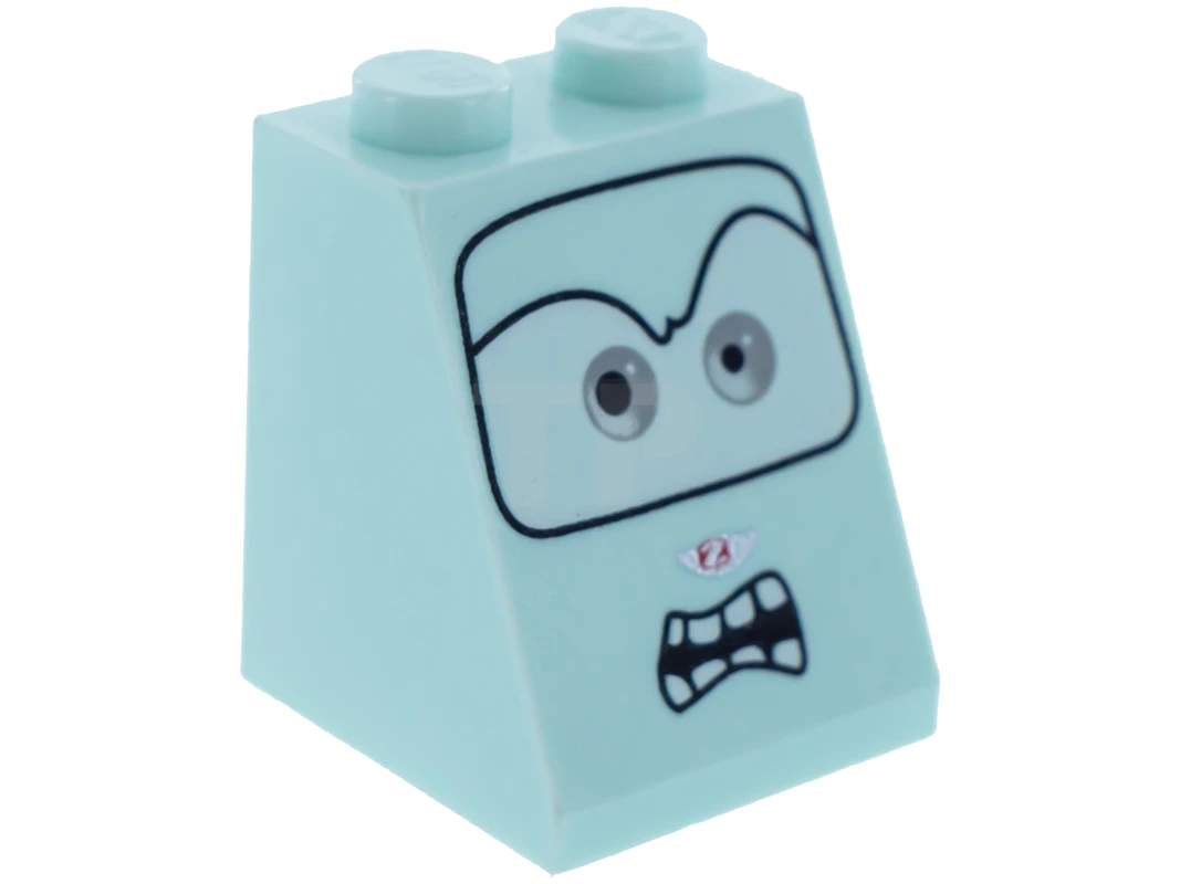 LEGO&reg; 6022322 - 3678bpb046 - Pendiente 65° 2 x 2 x 2 con Patrón de Ojos