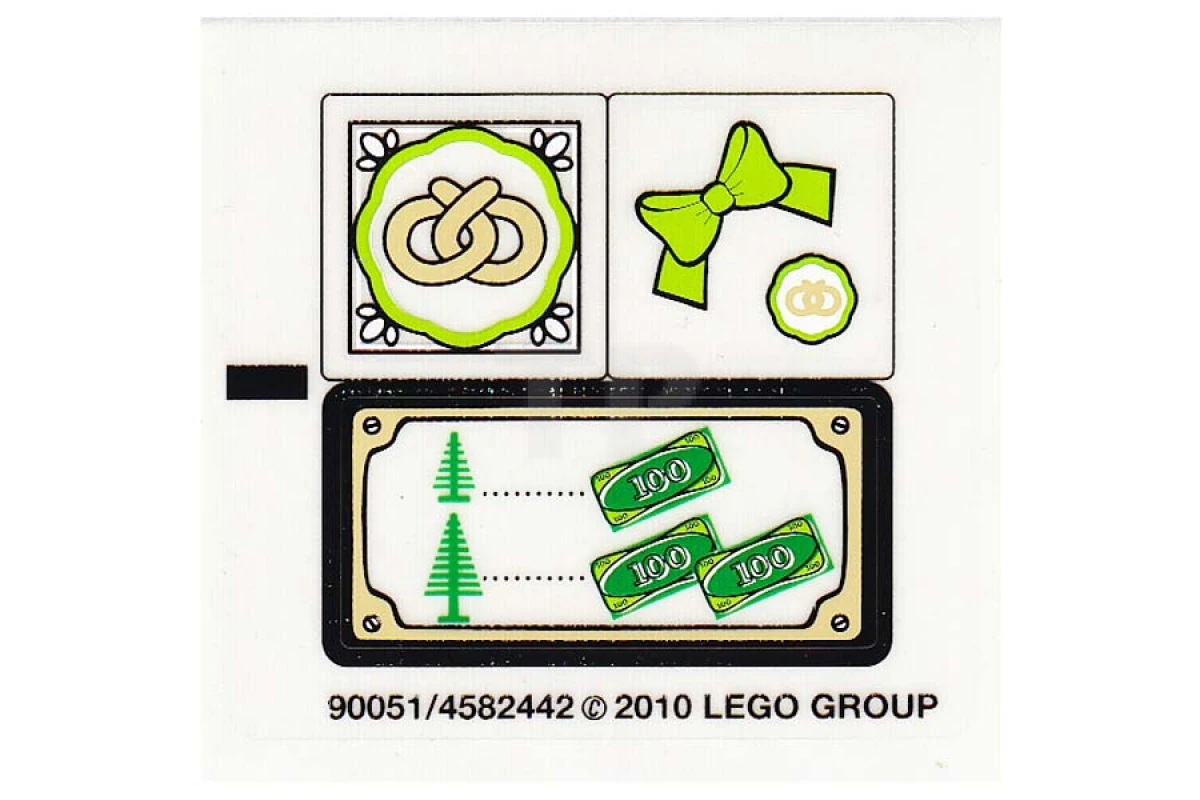 LEGO&reg; 4582442 - Autocollant pour l'ensemble 10216