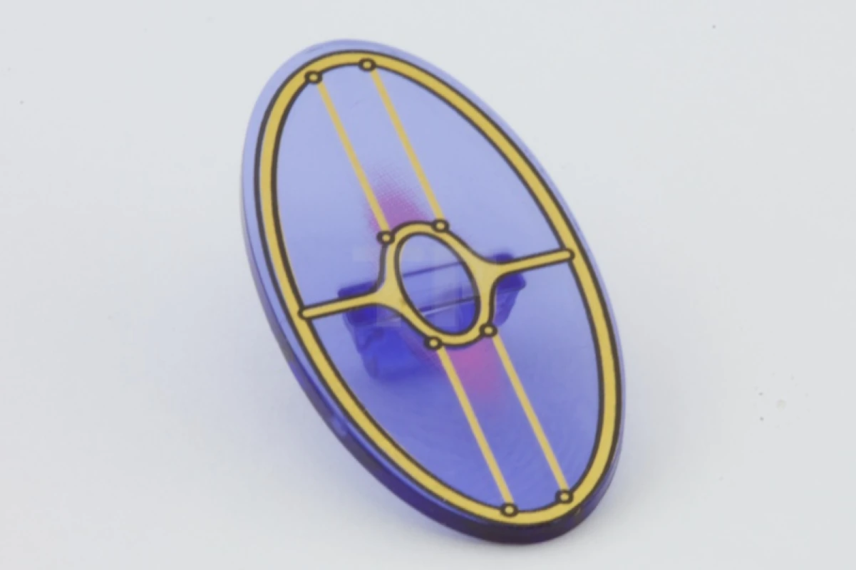 LEGO&reg; 6100755 - 92747pb01 - Shield Oval with SW Gungan Patrol Pattern