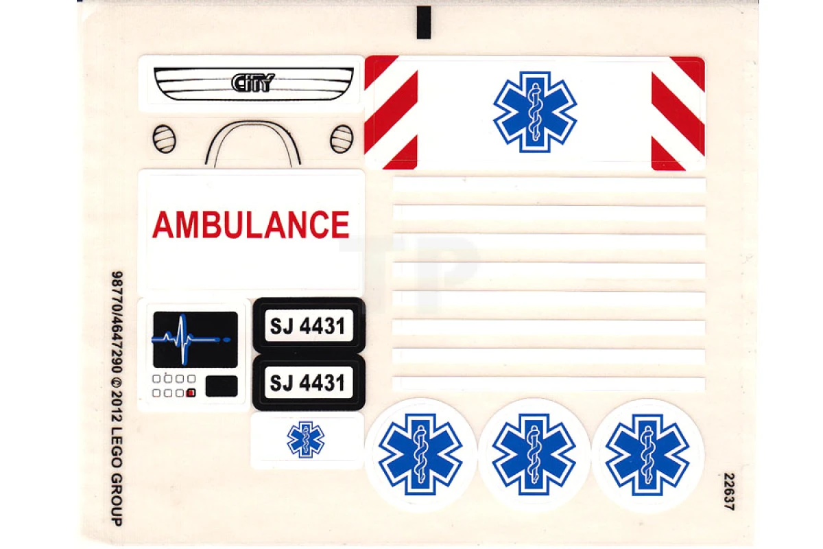 LEGO&reg; 4647290 - Autocollant pour l'ensemble 4431