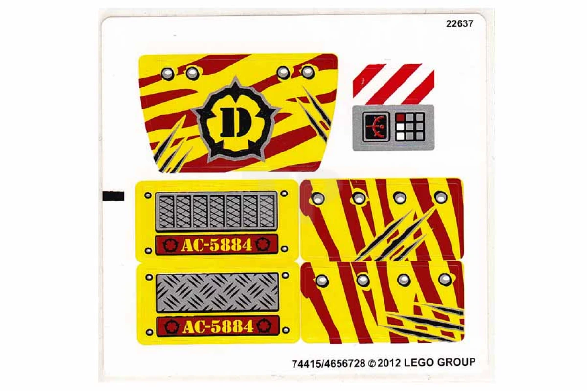 LEGO&reg; 4656728 - Sticker for Set 5884
