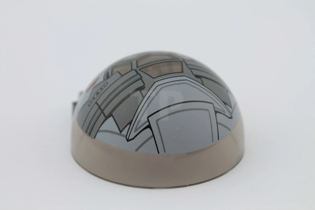 LEGO&reg; 6005438 - 50747pb07 - Windscreen 6 x 6 x 3 Canopy Half Sphere with Dual 2 Fingers and Sith Fighter Pattern