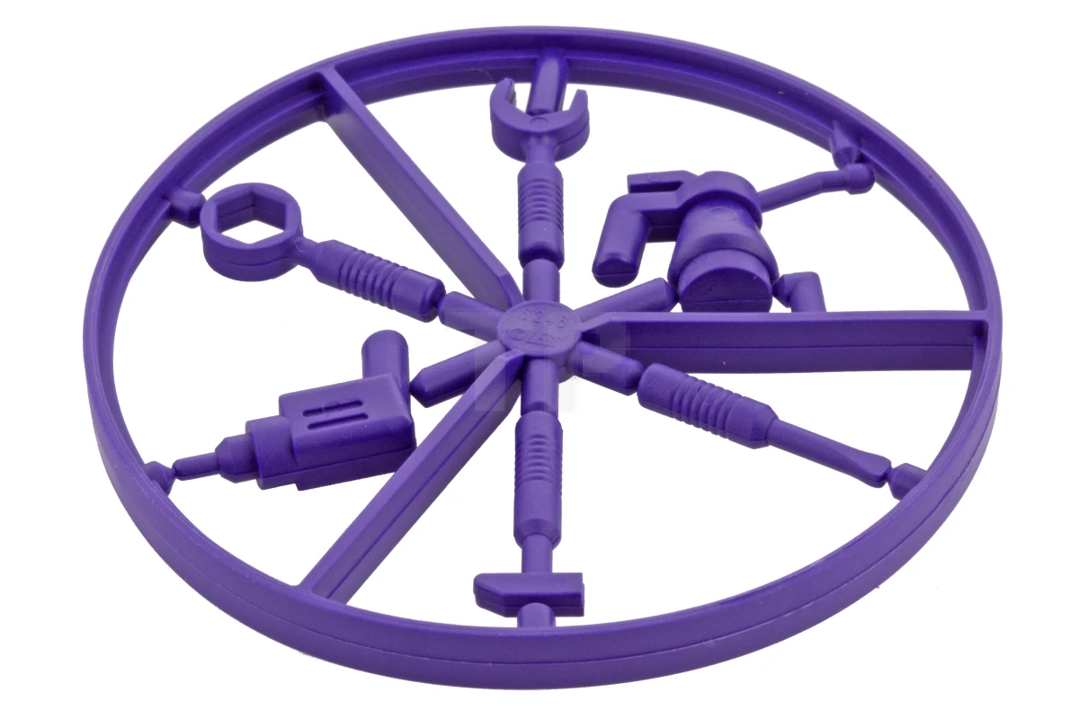 LEGO&reg; 4651905 - 6246 - Minifig, Utensil Tool Wheel (set of 6 tools on sprue)