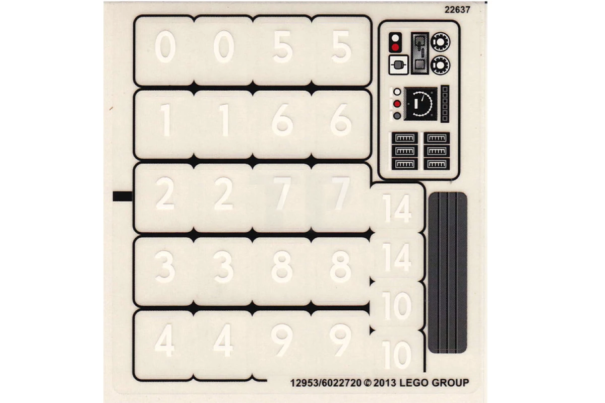 LEGO&reg; 6022720 - Sticker for Set 10233