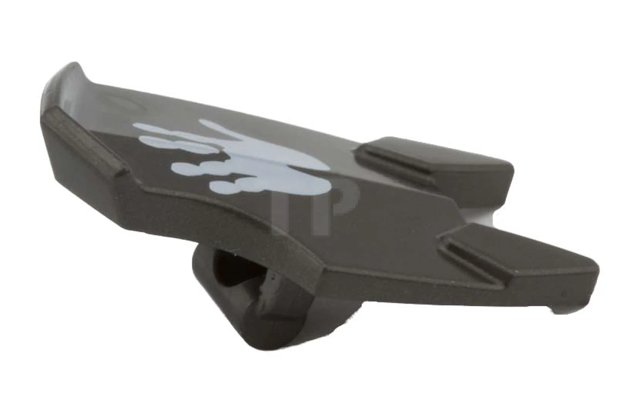 LEGO&reg; 6005318 - 10049pb01 - Minifig, Shield Broad with Spiked Bottom and Cutout Corner with Handprint Pattern