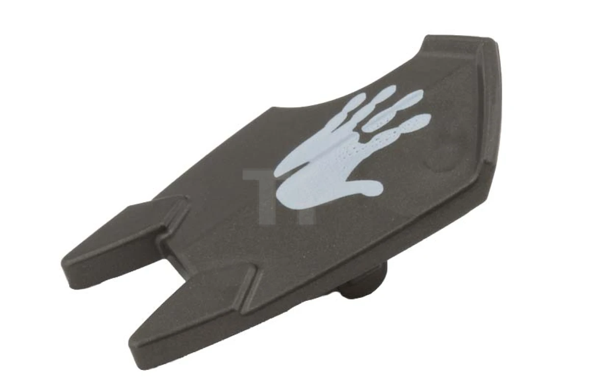 LEGO&reg; 6005318 - 10049pb01 - Minifig, Shield Broad with Spiked Bottom and Cutout Corner with Handprint Pattern