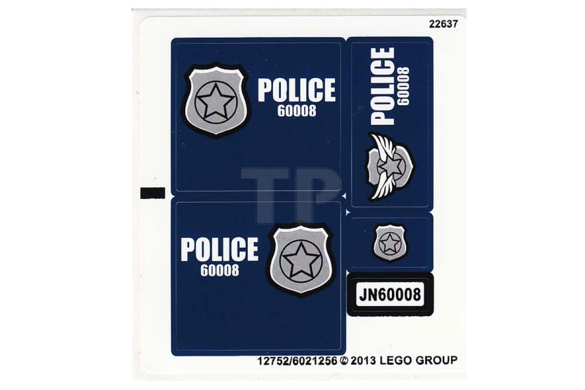 LEGO&reg; 6021256 - Sticker for Set 60008 - Sheet 1