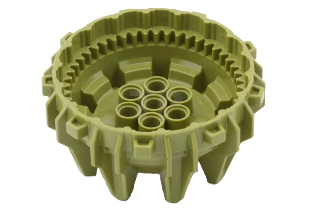 LEGO&reg; 6016456 - 64712 - Wheel Hard Plastic with Small Cleats and Flanges