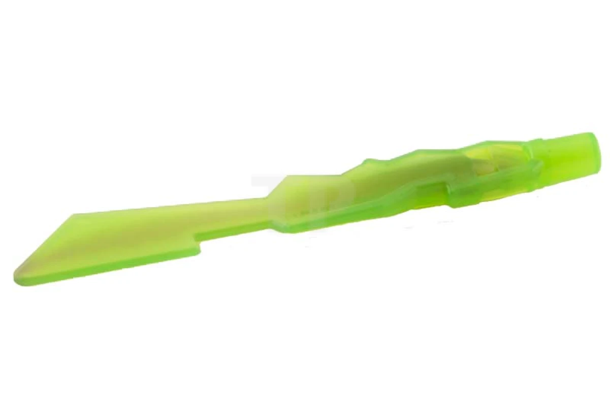 LEGO&reg;  - 11439pb02 - Minifig, Weapon Sword, Jagged Edges with Marbled Trans-Black Pattern