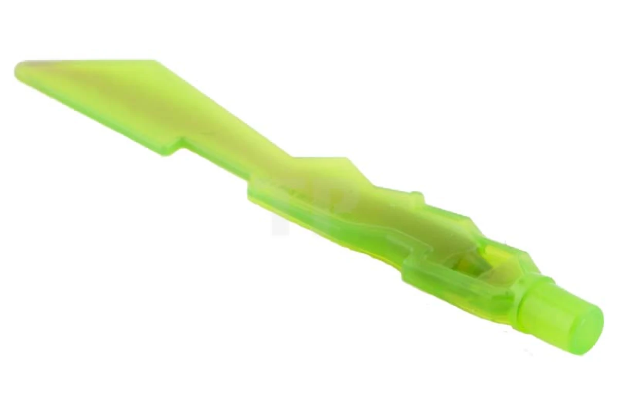 LEGO&reg;  - 11439pb02 - Minifig, Weapon Sword, Jagged Edges with Marbled Trans-Black Pattern