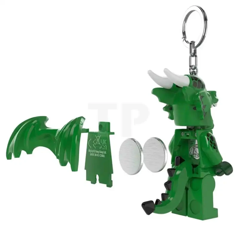 LEGO® LED Keychain Light Green Dragon Girl