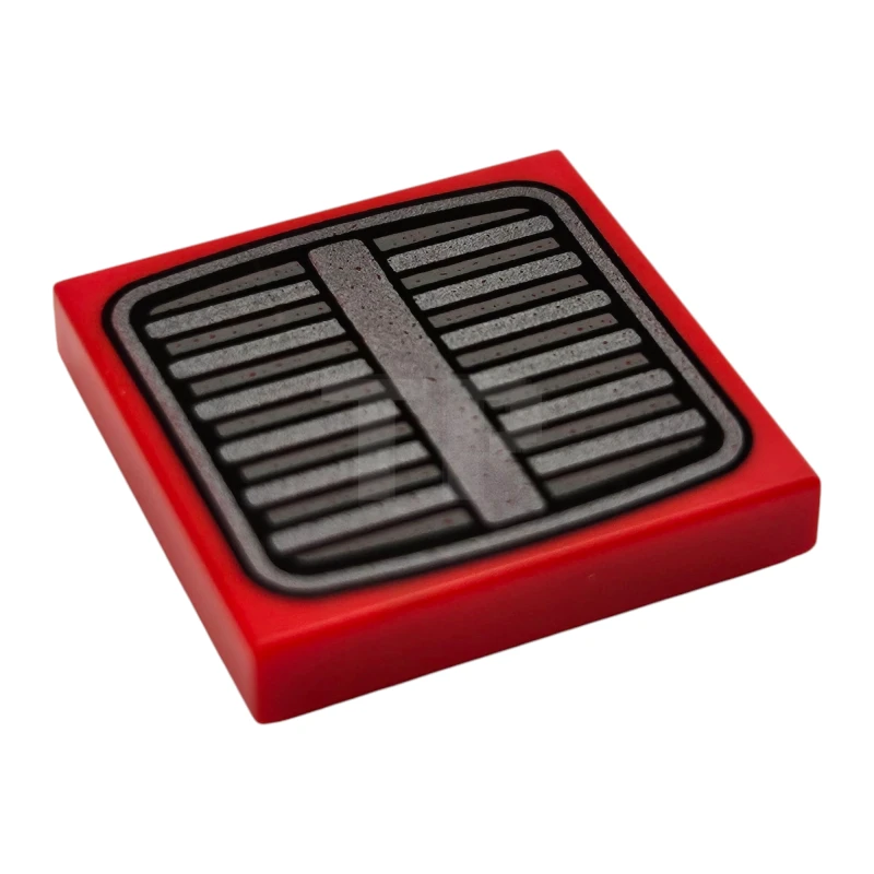 LEGO&reg; 6528906 - 3068pb2583 - Carreau 2 x 2 avec motif de grille de tracteur.