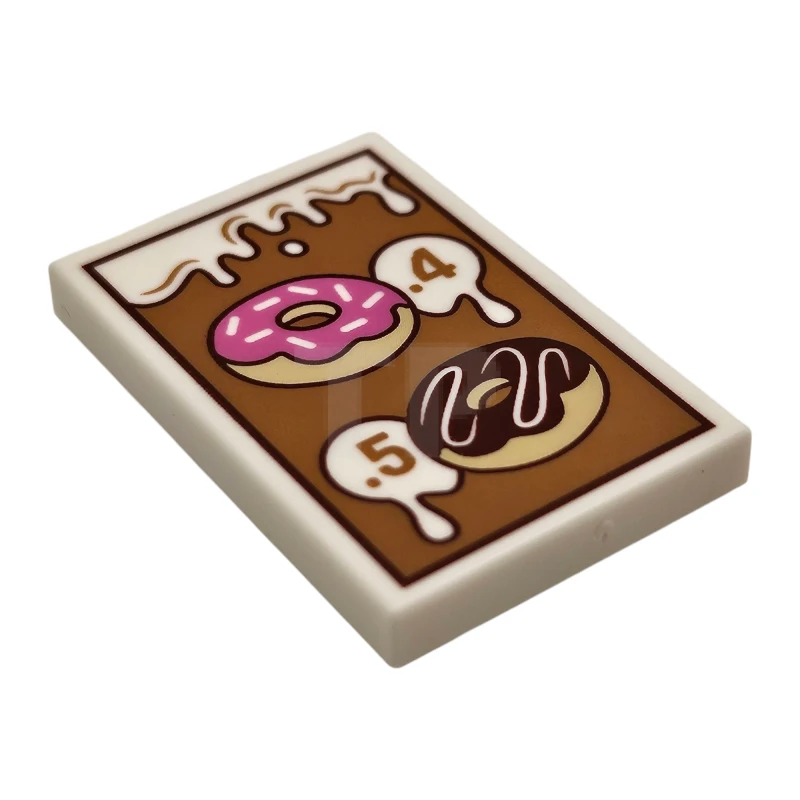 LEGO&reg; 6519476 - 26603pb475 - Carreau 2 x 3 avec motif de donuts