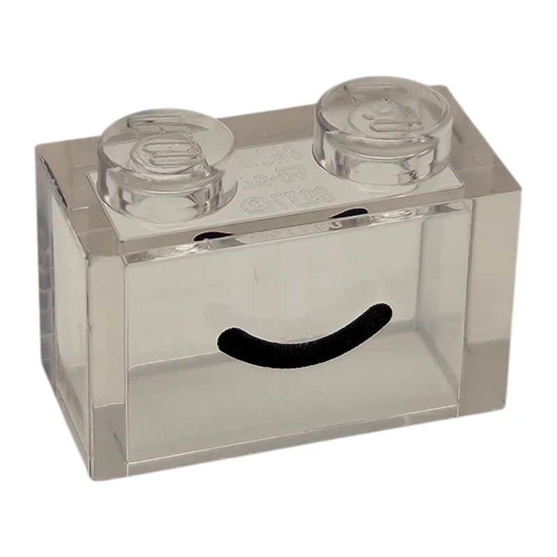 LEGO&reg; 6522852 - 3065pb24 - Brick 1 x 2 without Bottom Tube and Smile Pattern