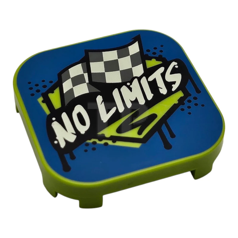 LEGO&reg; 6521202 - 68869pb017 - Fliese 4 x 4 x 2/3 abgerundete Ecken und 4 Füße mit 