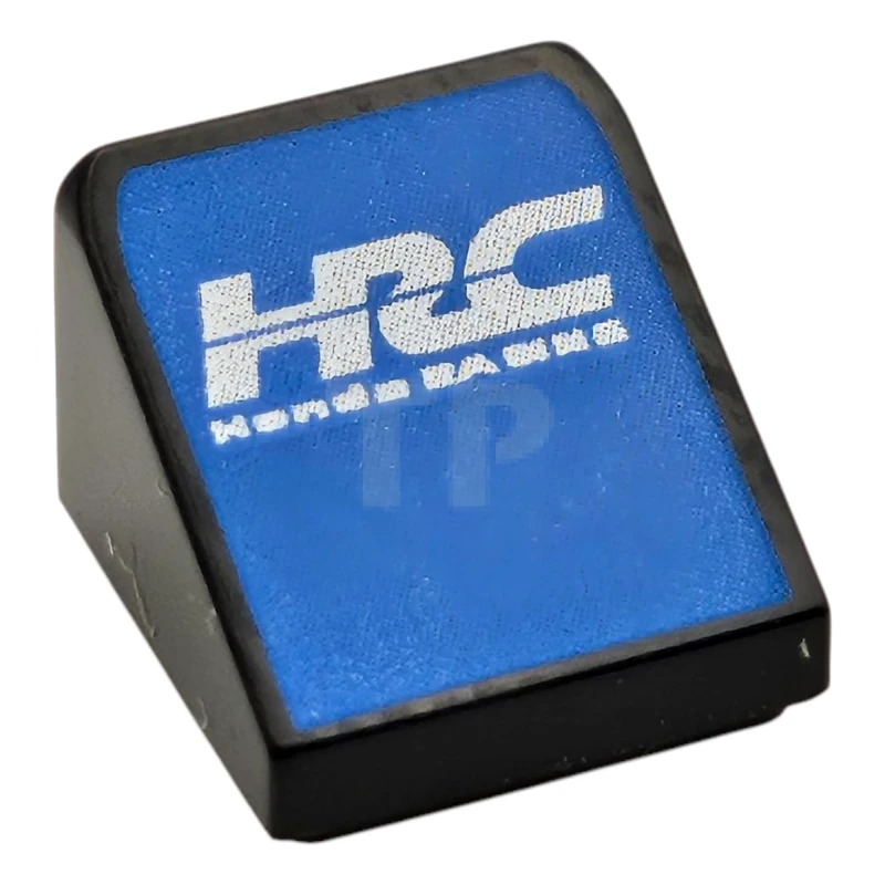 LEGO&reg; 6545851 - 54200pb131 - Slope 30 1 x 1 x 2/3 with White Stylized 'HRC' and 'Honda RACING' on Blue Background Pattern