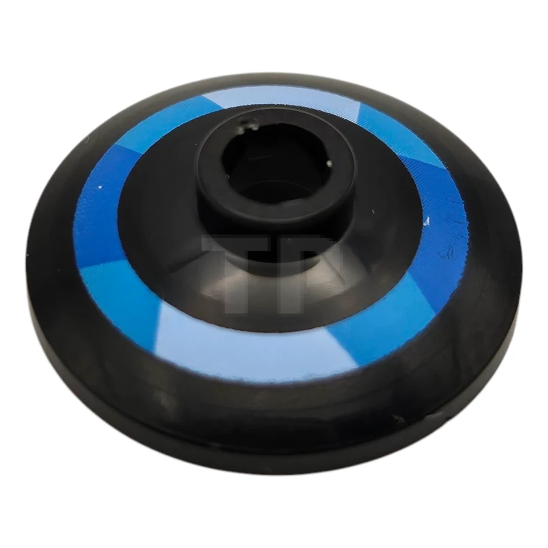 LEGO&reg; 6540037 - 4740pb035 - Dish 2 x 2 Inverted (Radar) with Blue, Medium Azure, and Bright Light Blue Ring Pattern