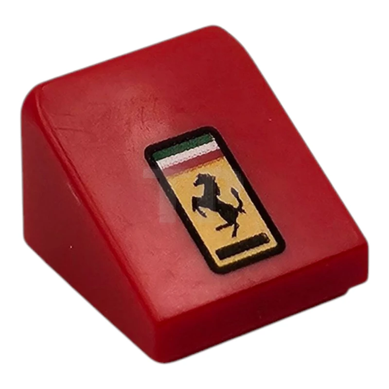 LEGO&reg; 54200pb127 - 6535299 - Slope 30 1 x 1 x 2/3 with Ferrari Logo Pattern