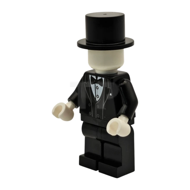 LEGO&reg; twn512 Tudor House Haberdashery Mannequin - Black Tuxedo, Legs and Top Hat