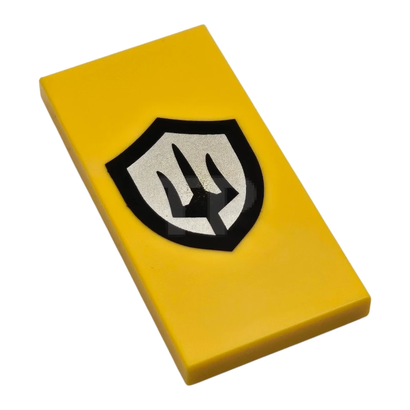 LEGO&reg; 6521205 - 87079pb1509 - Tile 2 x 4 with Trident Badge Logo Pattern