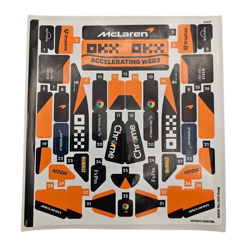 LEGO&reg; 6581084 - Autocollant pour l'ensemble 77251