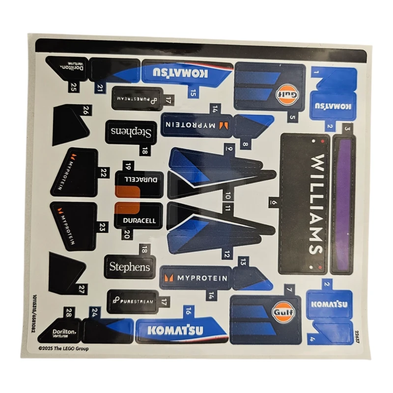 LEGO&reg; 6581082 - Sticker for Set 77249 - International Version