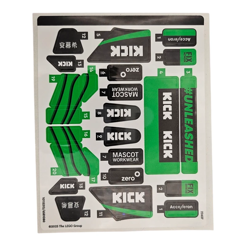 LEGO&reg; 6581080 - Sticker for Set 77247 - International Version