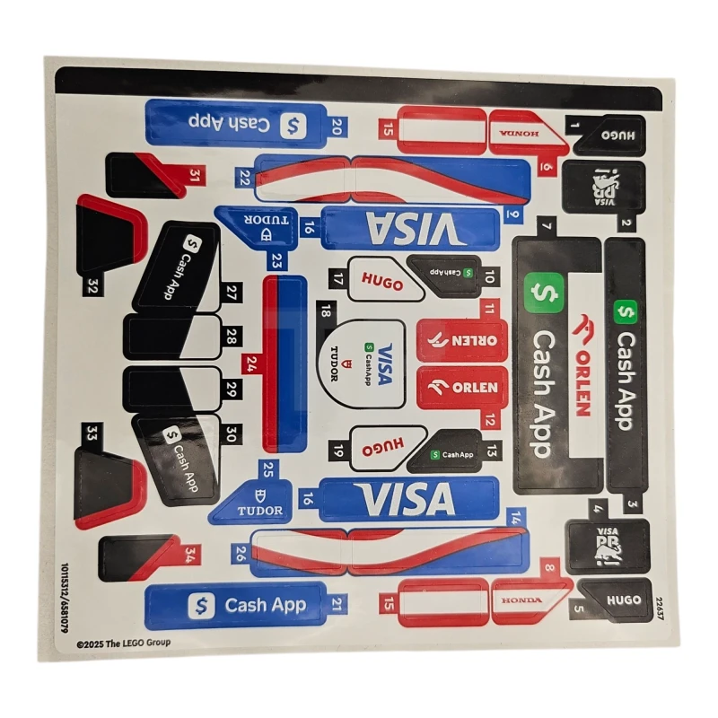 LEGO&reg; 6581079 - Sticker for Set 77246 - International Version