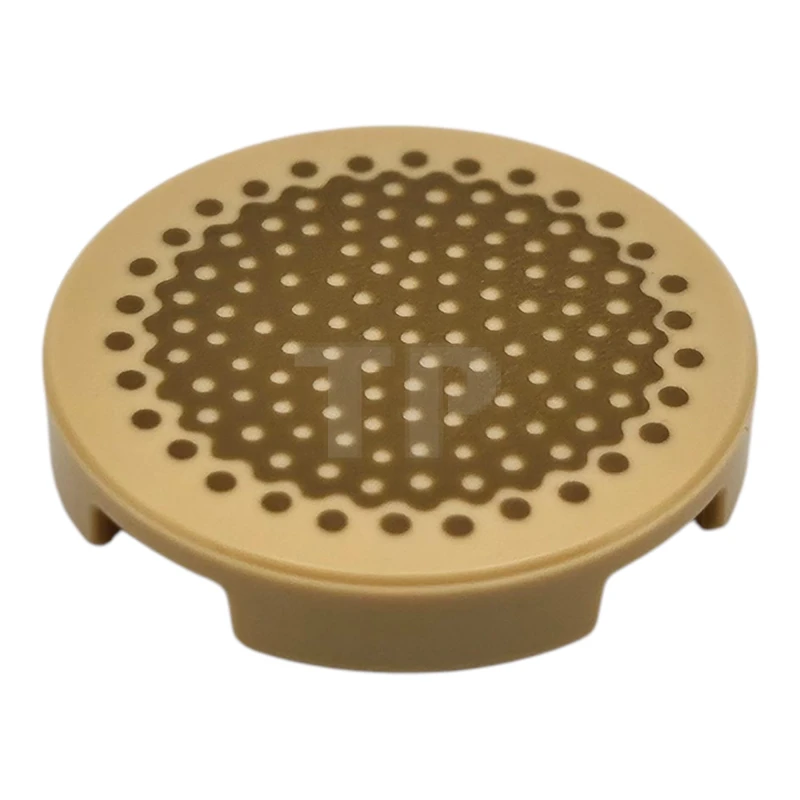 LEGO&reg; 6529237 - 14769pb708 - Tile 2 x 2 Round with Bottom O and Bamboo Stem Cross Section Pattern