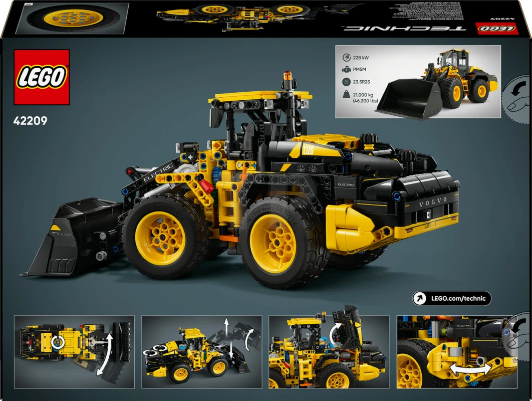 LEGO&reg; 42209 Pala gommata Volvo L120 Electric